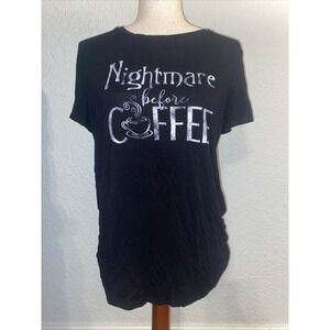 Women's Nightmare Before Coffee T-shirt Maurice's Size Small